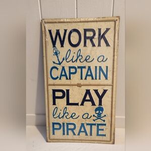 NWT Pirate Wall Decor BIN N